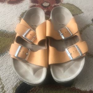 Birkenstocks light orange size 37